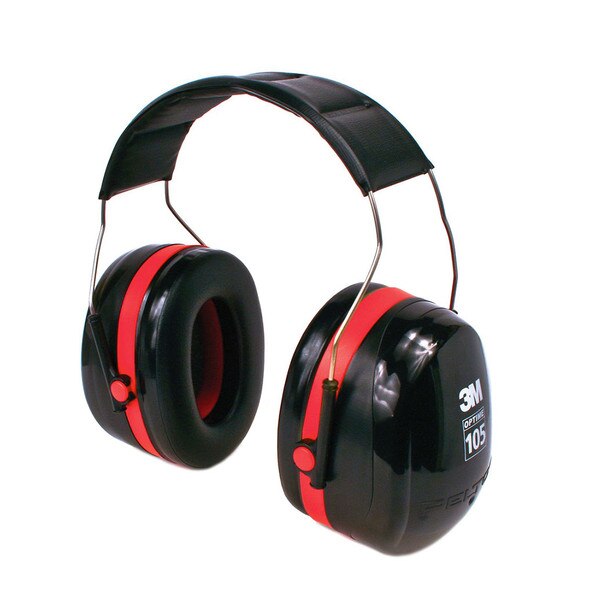 Image of 3M PELTOR Optime 105 Earmuffs H10A, Over-the-Head